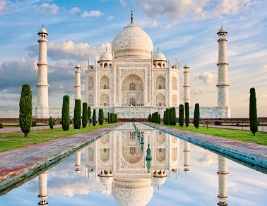 Taj Mahal with the Himalaya